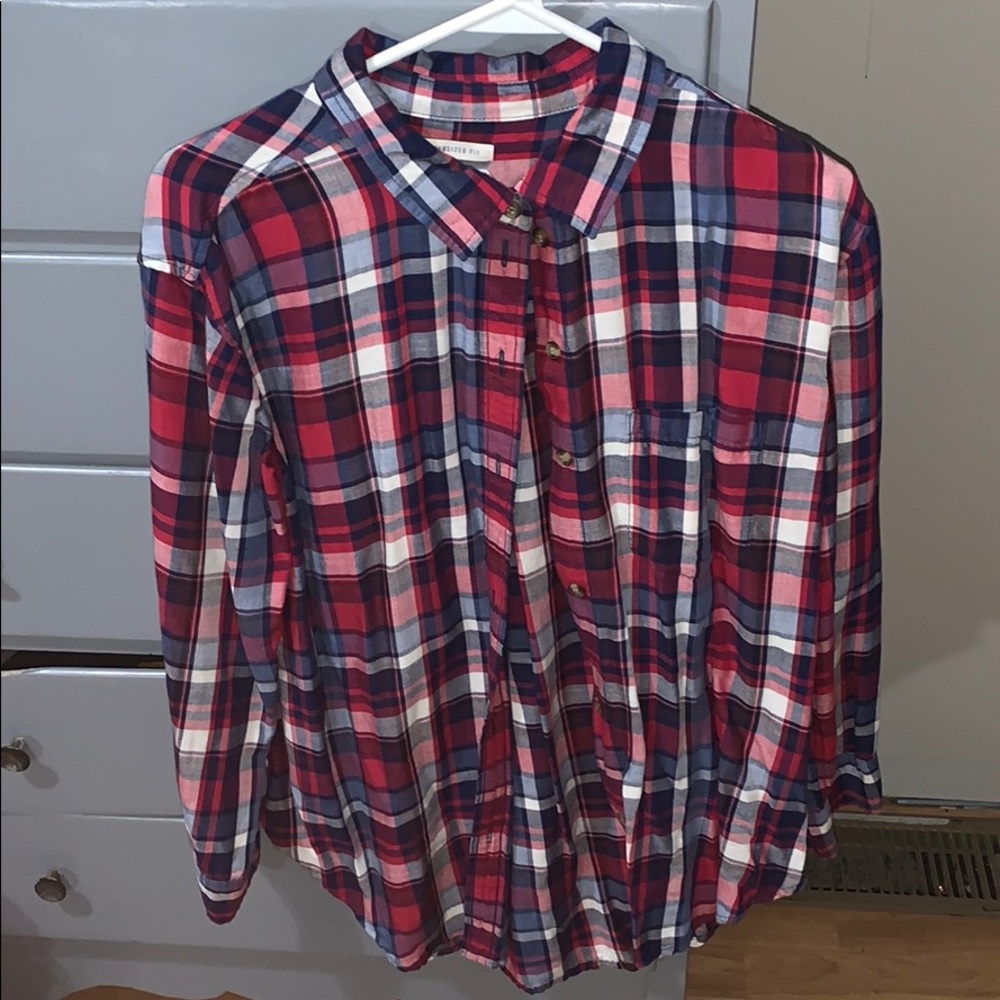 American Eagle flannel button up